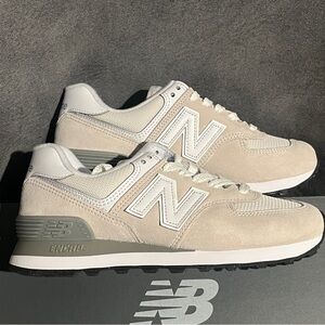 New Balance Men’s Sneakers 574 White Size 6.5 US